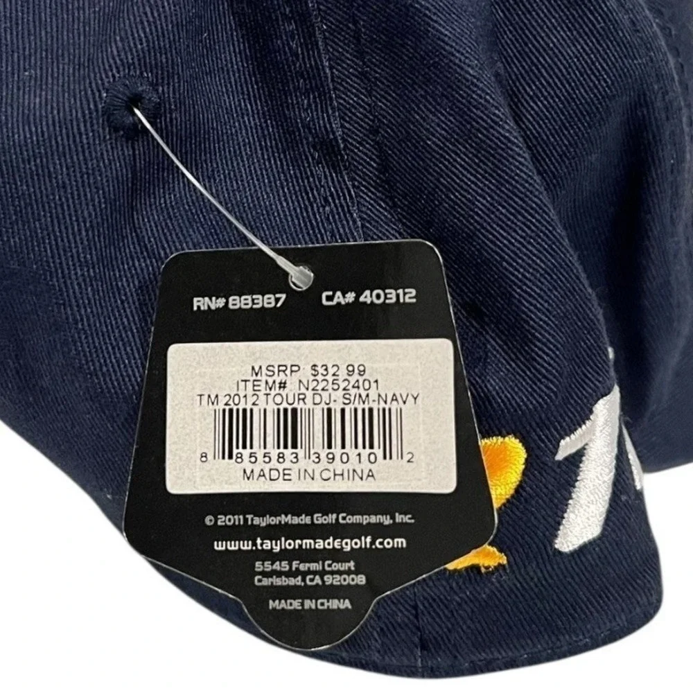 NWT TaylorMade 2012 Tour DJ‎ Golf Hat Navy S/M
